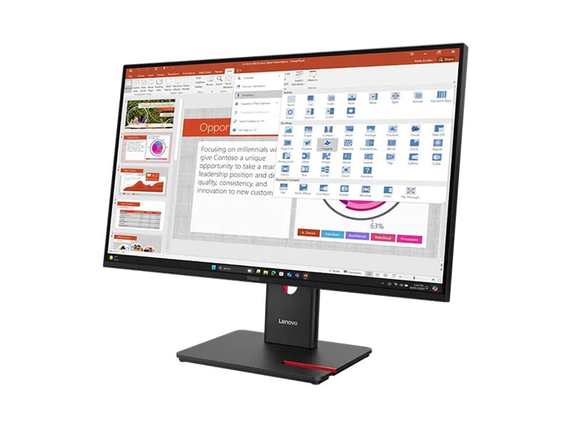 Lenovo | T27-40 | 27 " | IPS | 16:9 | 120 Hz | 6 ms | 1920 x 1080 pixels | 300 cd/m² | HDMI ports quantity 1 | Black | Warranty 36 month(s) - Image 5