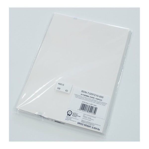 Brother Premium A4 thermal paper fanfold, black mark (100 x A4 sheets) | Brother