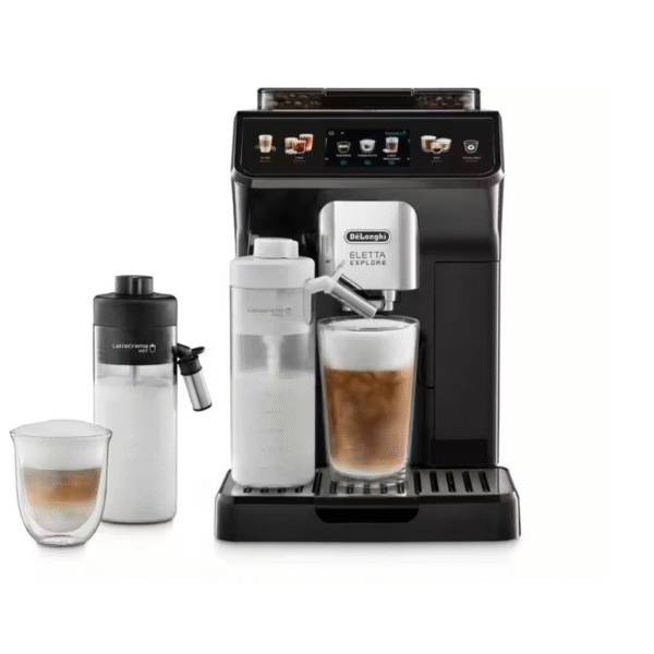 Delonghi Coffee Maker | ECAM450.55.G Eletta Explore | Pump pressure 19 bar | Built-in milk frother | Automatic | 1450 W | Grey