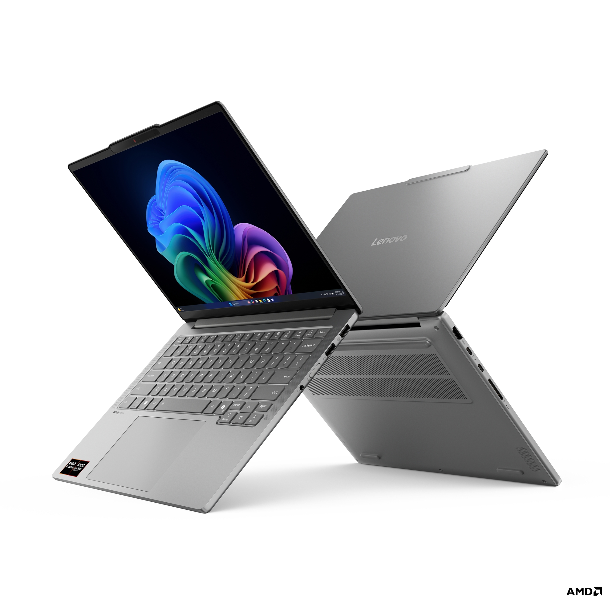 Lenovo IdeaPad Pro 5 14AKP10 | Luna Grey | 14 " | OLED | 2.8K | 2880 x 1800 pixels | Glossy | AMD Ryzen AI 5 | 340 | 24 GB | Soldered LPDDR5x | Solid-state drive capacity 512 GB | AMD Radeon 840M Graphics | Windows 11 Home | 802.11ax | Bluetooth version 5.3 | Keyboard language English | Keyboard backlit | Warranty 24 month(s) | Battery warranty 12 month(s) - Image 3