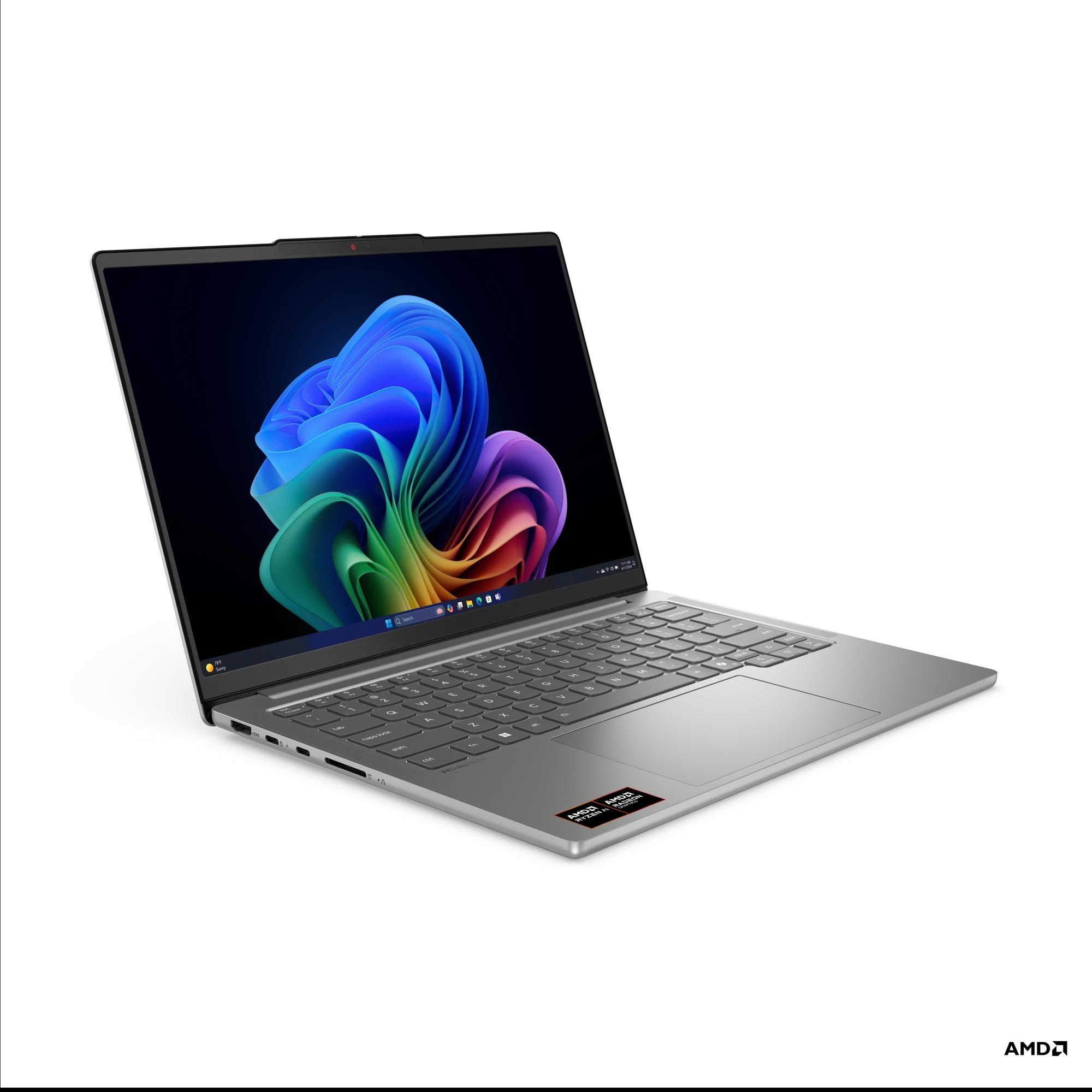 Lenovo IdeaPad Pro 5 14AKP10 | Luna Grey | 14 " | OLED | 2.8K | 2880 x 1800 pixels | Glossy | AMD Ryzen AI 5 | 340 | 24 GB | Soldered LPDDR5x | Solid-state drive capacity 512 GB | AMD Radeon 840M Graphics | Windows 11 Home | 802.11ax | Bluetooth version 5.3 | Keyboard language English | Keyboard backlit | Warranty 24 month(s) | Battery warranty 12 month(s) - Image 8