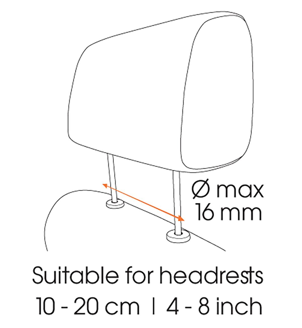 Vogels TMS 1020 Tablet Car Pack | Tilt | 7-13 " | Maximum weight (capacity) 1 kg | Black - Image 4