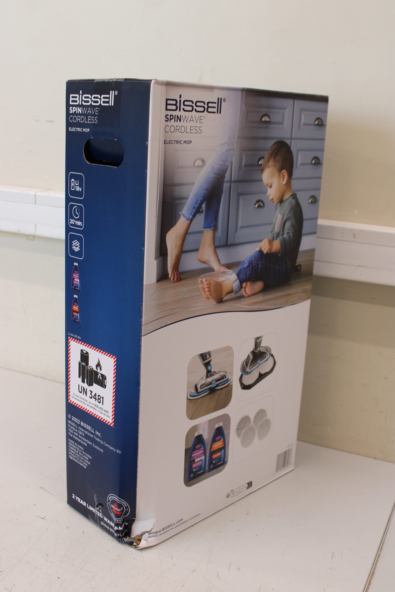 SALE OUT. Bissell SpinWave Cordless MultiFunctional Cleaner | Bissell Mop | SpinWave | Cordless operating | Washing function | Blue/Titanium | 18 V | DAMAGED PACKAGING - Image 2