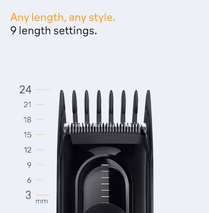 Braun Hair Clipper | HC5510 Series 5 | Cordless | Number of length steps 9 | Black - Image 5
