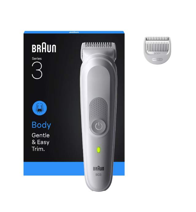 Braun Body Groomer | Series 3 BG3500 | Cordless | Lght Grey
