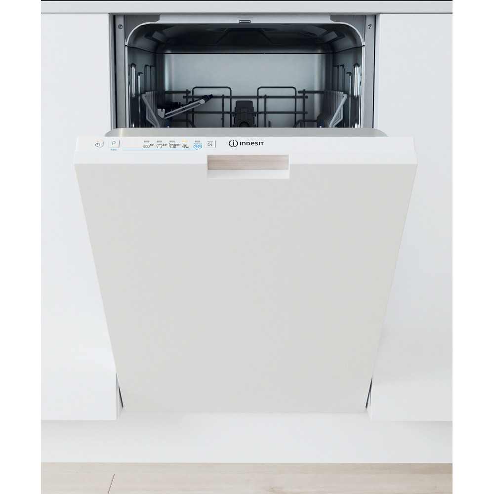 INDESIT Dishwasher | IN2ID10CS80 | Built-in | Width 44.8 cm | Number of place settings 10 | Number of programs 5 | Energy efficiency class D | White