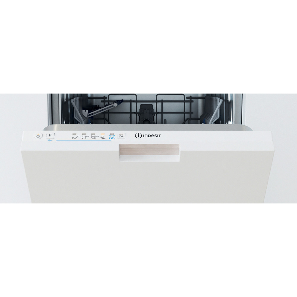INDESIT Dishwasher | IN2ID10CS80 | Built-in | Width 44.8 cm | Number of place settings 10 | Number of programs 5 | Energy efficiency class D | White - Image 4