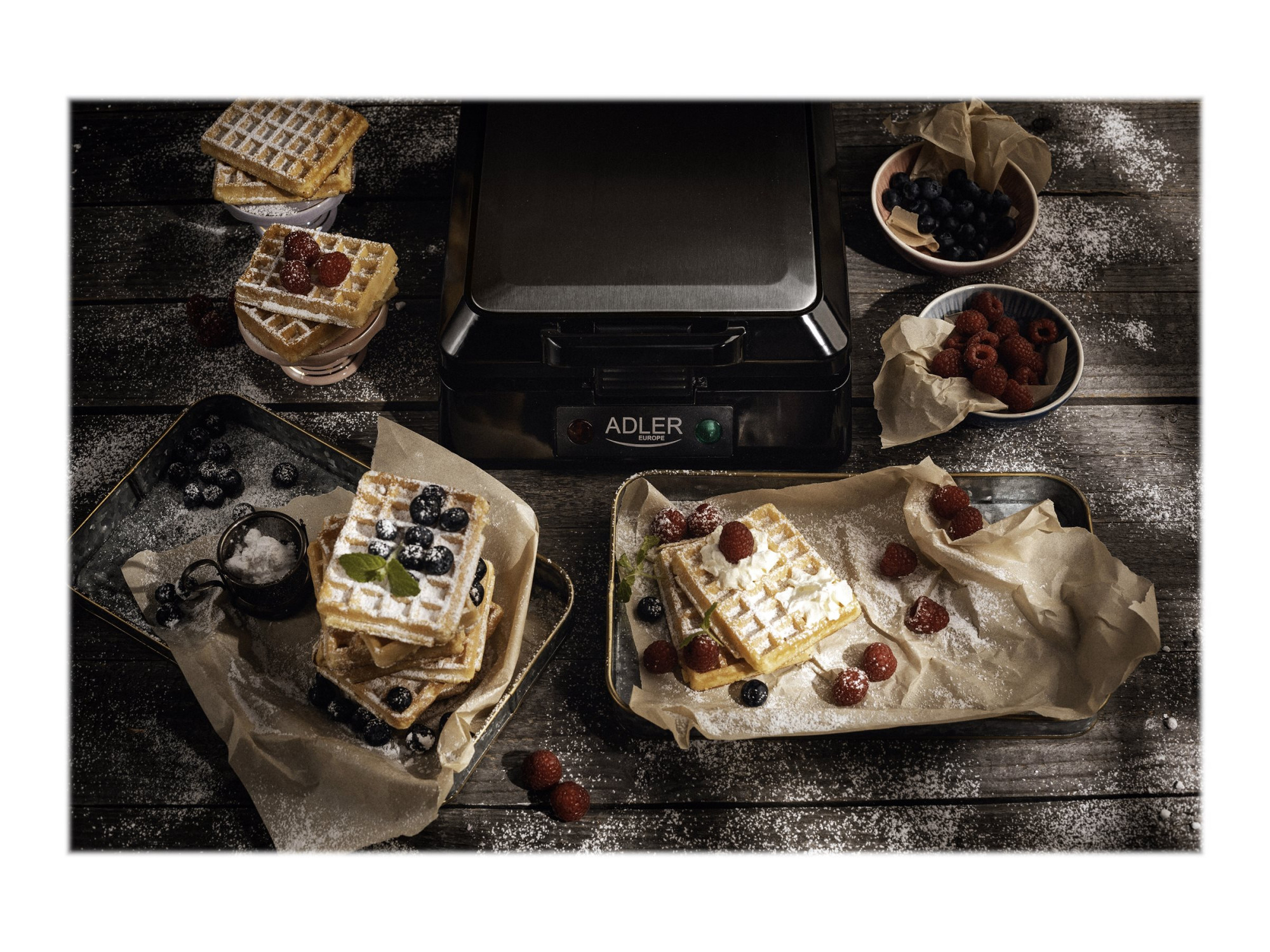 Adler | Waffle maker | AD 3036 | 1500 W | Number of pastry 4 | Belgium | Black - Image 10