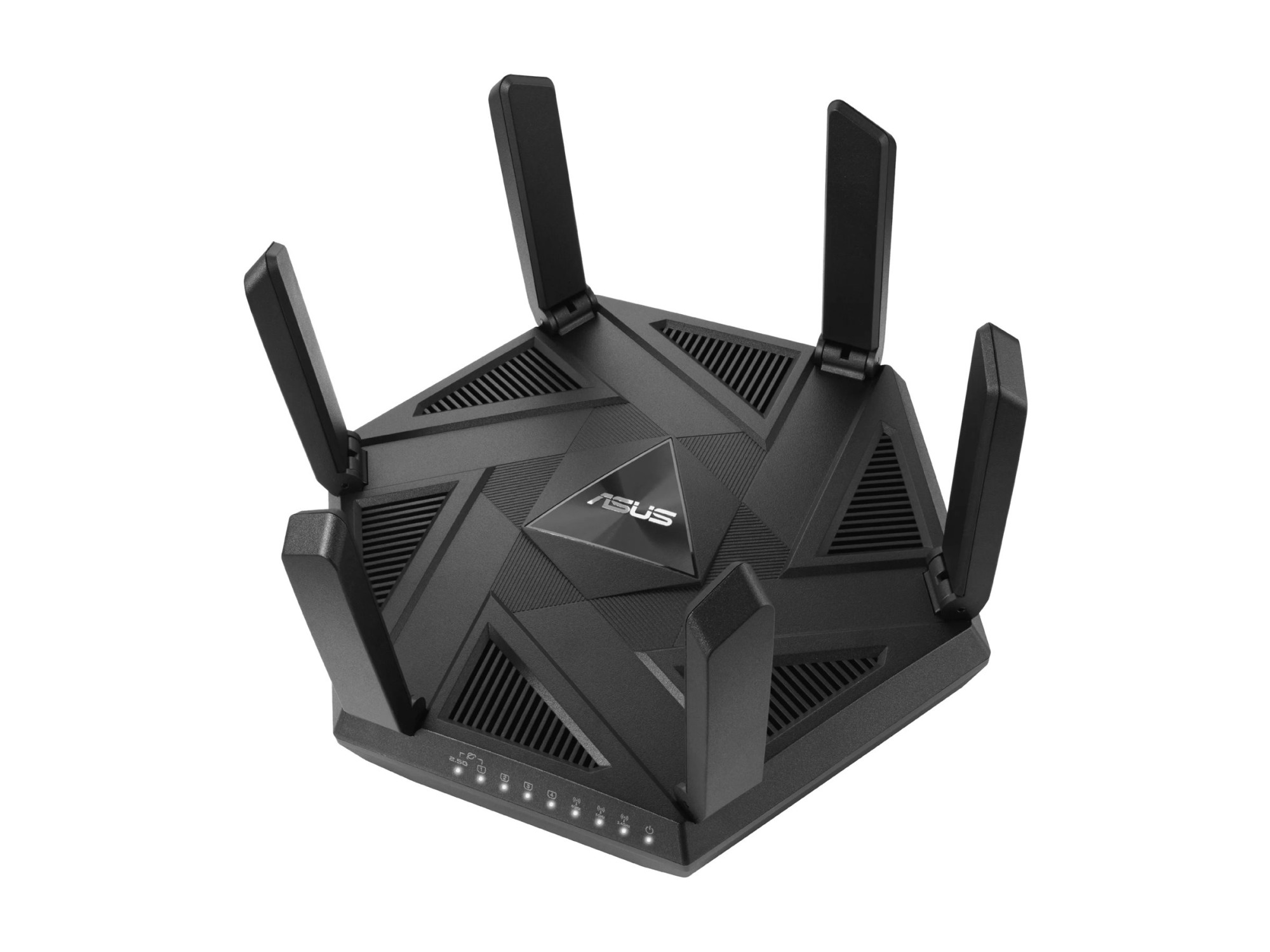 Wifi 6 802.11ax Tri-band Gigabit Gaming Router | RT-AXE7800 | 802.11ax | 574+4804+2402 Mbit/s | 10/100/1000 Mbit/s | Ethernet LAN (RJ-45) ports 4 | Mesh Support Yes | MU-MiMO Yes | No mobile broadband | Antenna type External - Image 3