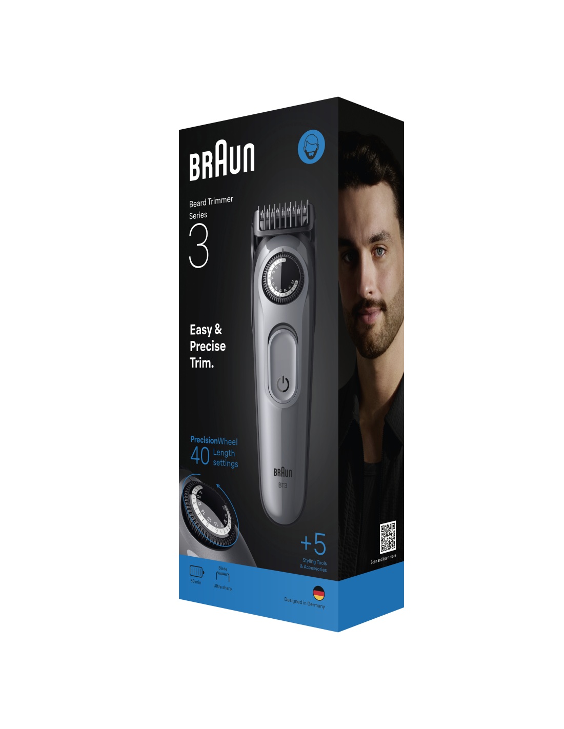 Braun Beard Trimmer | Series 3 BT3560 | Cordless | Number of length steps 40 - Image 10