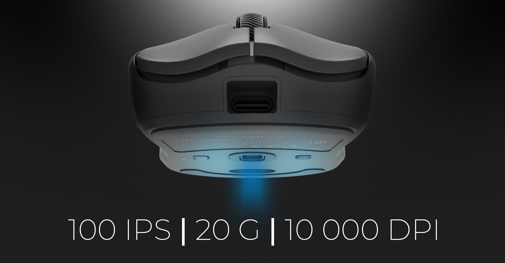 Genesis ZIRCON 500 G2 | Wireless/Wired | Gaming Mouse | 2.4 GHz, Bluetooth, USB | Black - Image 8