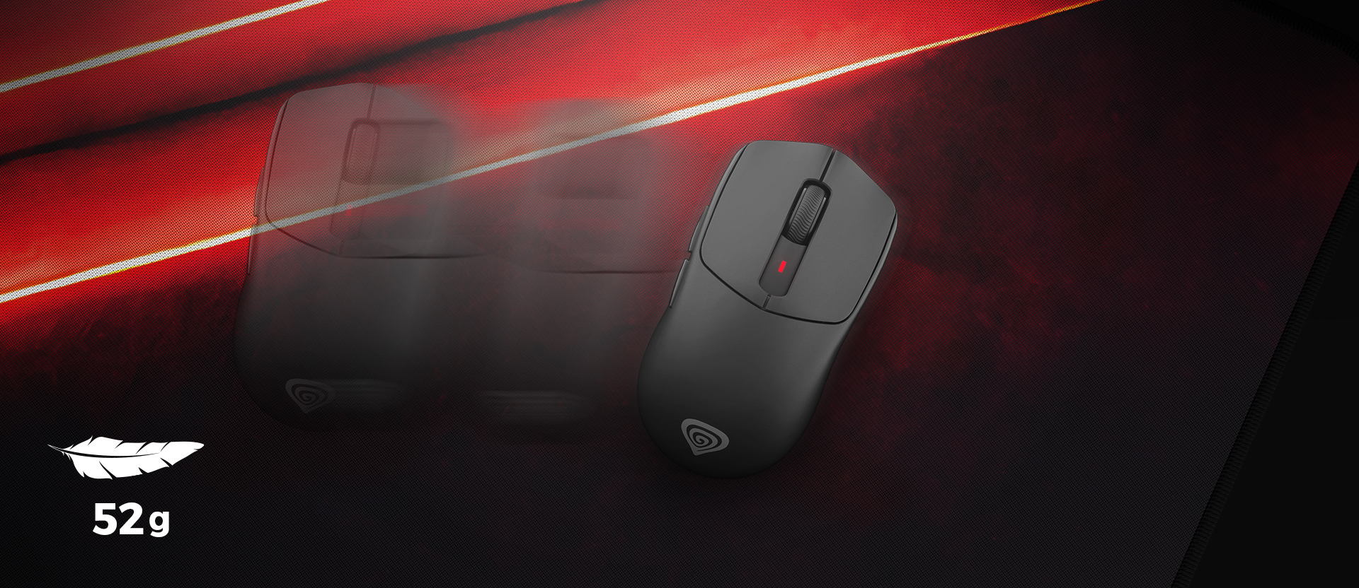 Genesis ZIRCON 500 G2 | Wireless/Wired | Gaming Mouse | 2.4 GHz, Bluetooth, USB | Black - Image 10