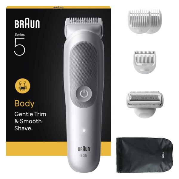 Braun Body Groomer | Series 5 BG5550 | Cordless | Lght Grey