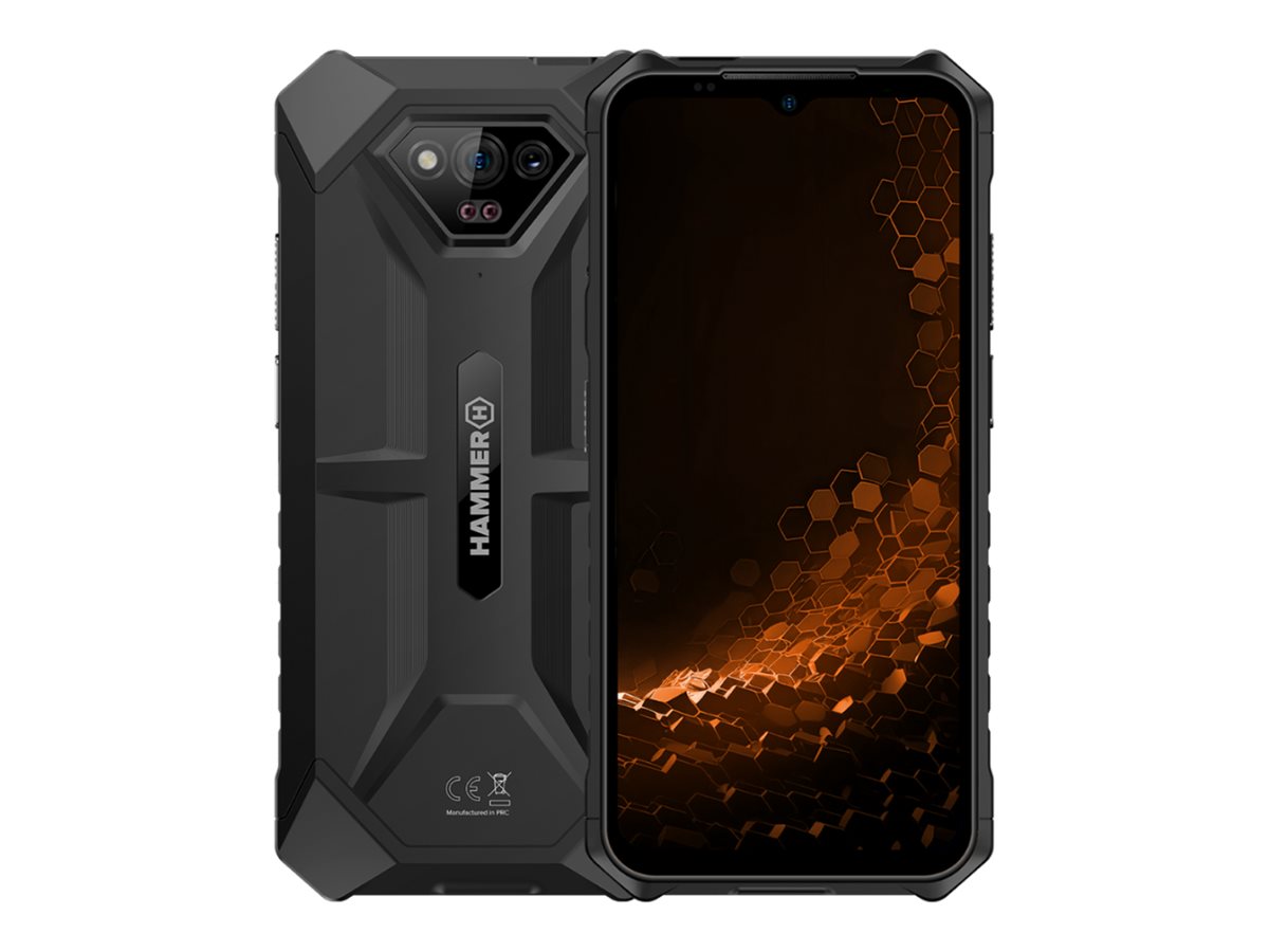 Hammer Iron | V | Black | 6.5 " | IPS | 1600 x 720 pixels | Mediatek | Helio G36 | Internal RAM 6 GB | 64 GB | microSD | Dual SIM | Nano SIM | 3G | 4G | Main camera resolution 50 MP | Secondary camera resolution 8 MP | Android | 13 - Image 2