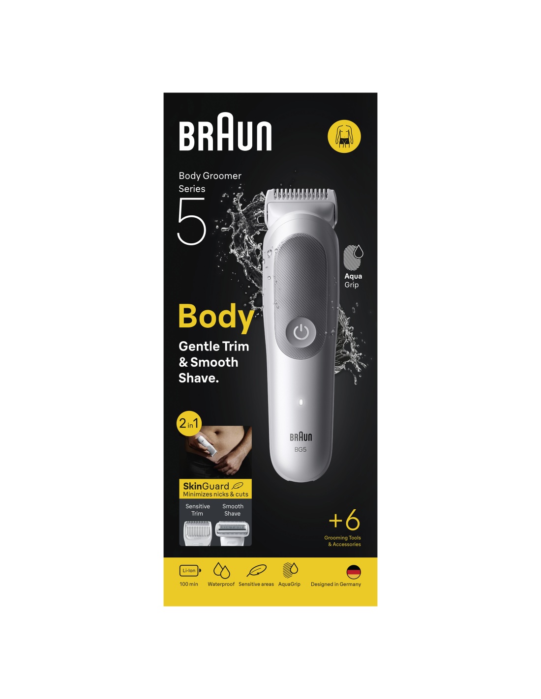 Braun Body Groomer | Series 5 BG5550 | Cordless | Lght Grey - Image 12