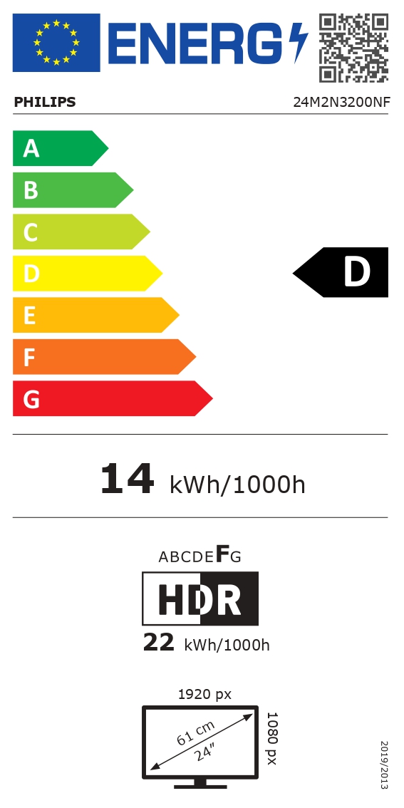 Philips | 24M2N3200NF/00 | 24 " | IPS | FHD | 16:9 | 144 Hz | 4 ms | 1920 x 1080 pixels | 300 cd/m² | HDMI ports quantity 1 | Black - Image 12