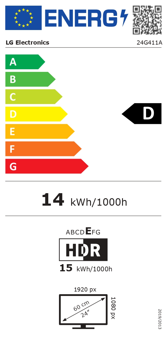 LG | 24G411A-B | 24 " | IPS | FHD | 16:9 | 120 Hz | 5 ms | 1920 x 1080 pixels | 250 cd/m² | Black - Image 19