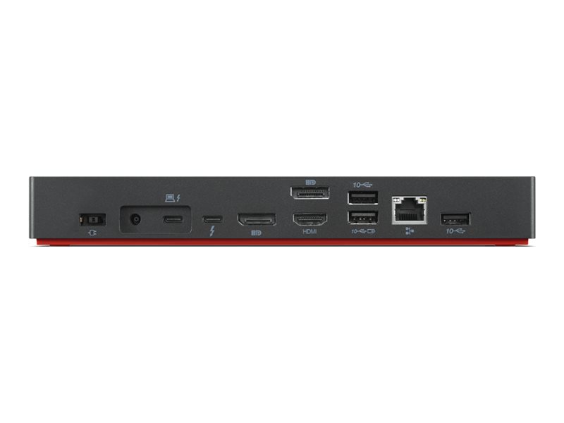Lenovo | ThinkPad Thunderbolt 4 Workstation Dock | Dock | Ethernet LAN (RJ-45) ports 1 | DisplayPorts quantity 2 | USB 3.0 (3.1 Gen 1) ports quantity 3 | HDMI ports quantity 1 | Ethernet LAN | 230 W | Warranty 36 month(s) - Image 9