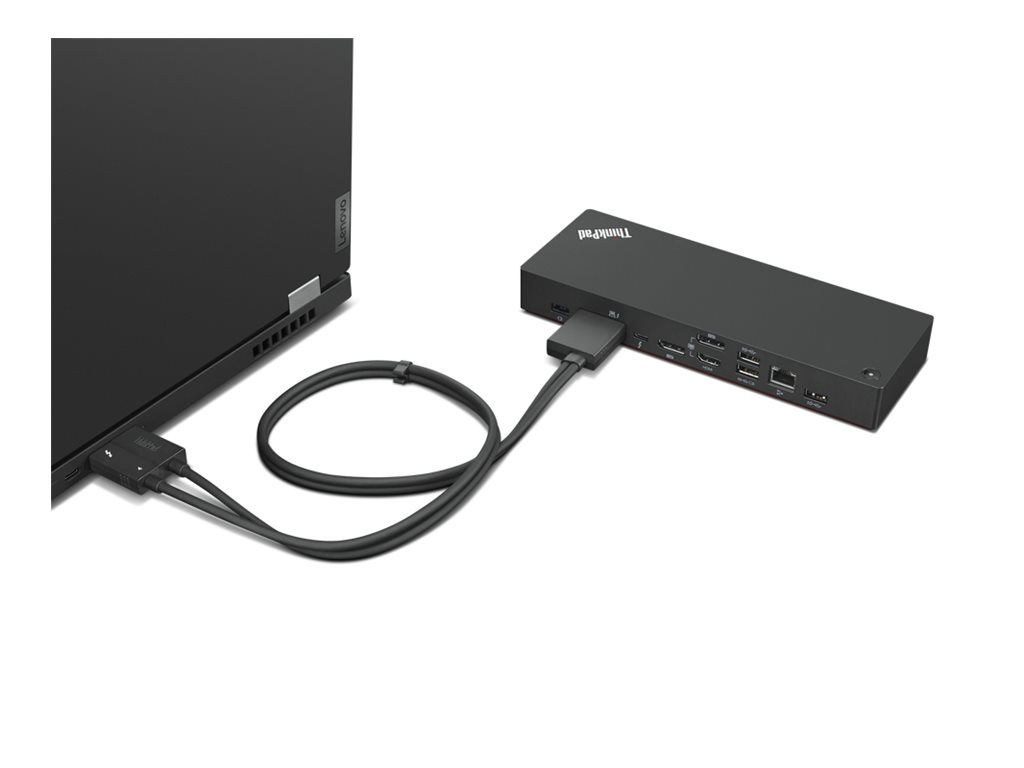 Lenovo | ThinkPad Thunderbolt 4 Workstation Dock | Dock | Ethernet LAN (RJ-45) ports 1 | DisplayPorts quantity 2 | USB 3.0 (3.1 Gen 1) ports quantity 3 | HDMI ports quantity 1 | Ethernet LAN | 230 W | Warranty 36 month(s) - Image 22