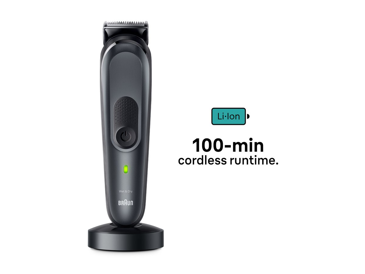 Braun | 17-in-1 Multi-grooming Style Kit | MGK7491 | Cordless | Number of length steps 13 | Grey - Image 2