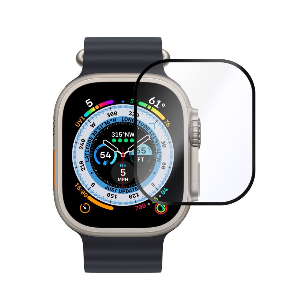 Fixed | Armor Tempered Glass for Apple Watch Ultra 49mm/Ultra 2 49mm | Black - Image 2