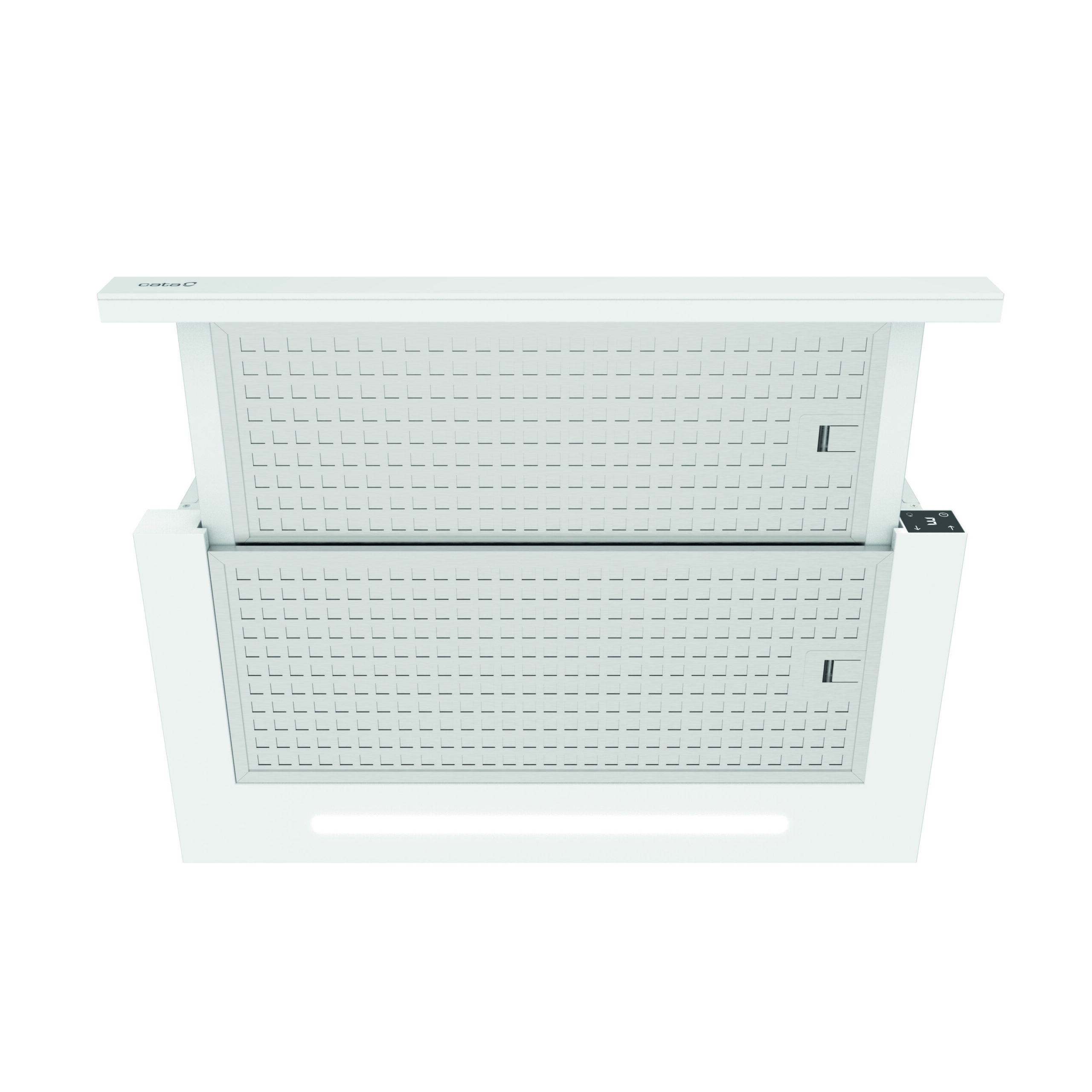 CATA Hood | TFH 6430 GWH | Telescopic | Energy efficiency class A+ | Width 59.8 cm | 391.5 m³/h | Electronic | LED | White - Image 3