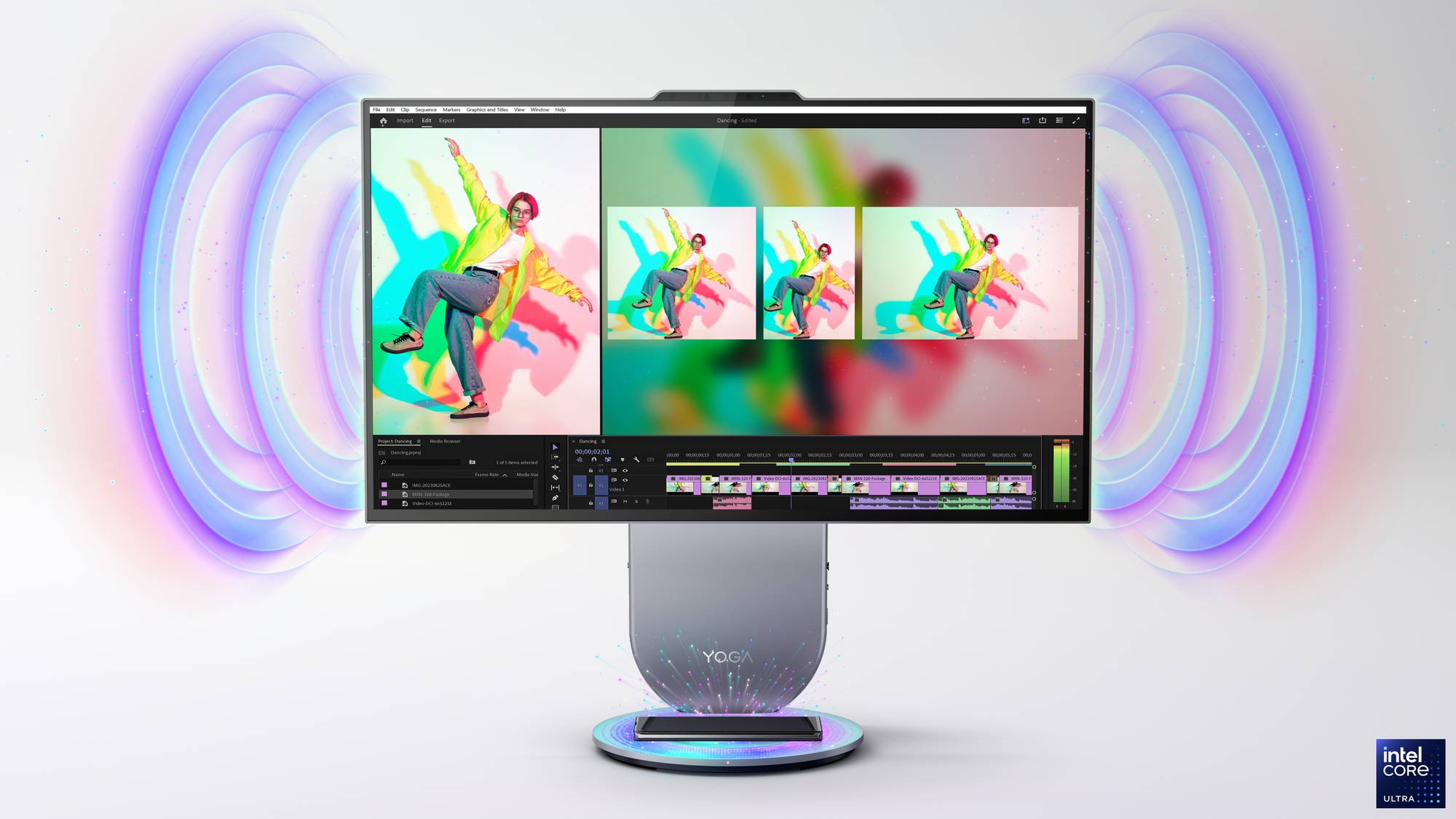 Lenovo Yoga | 27IAH10 | Desktop | AIO | 27 " | Inte Core Ultra 7 | 255H | 16 GB | Soldered LPDDR5x | 1000 GB | Intel Arc 140T GPU | English | Windows 11 Home | Warranty 24 month(s) - Image 21