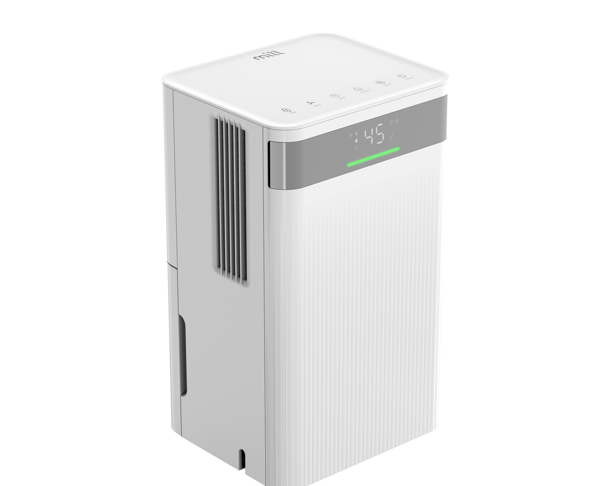 Mill Dehumidifier | MDH12 | Power 200 W | Suitable for rooms up to 8-15 m² | Water tank capacity 2 L | White - Image 2