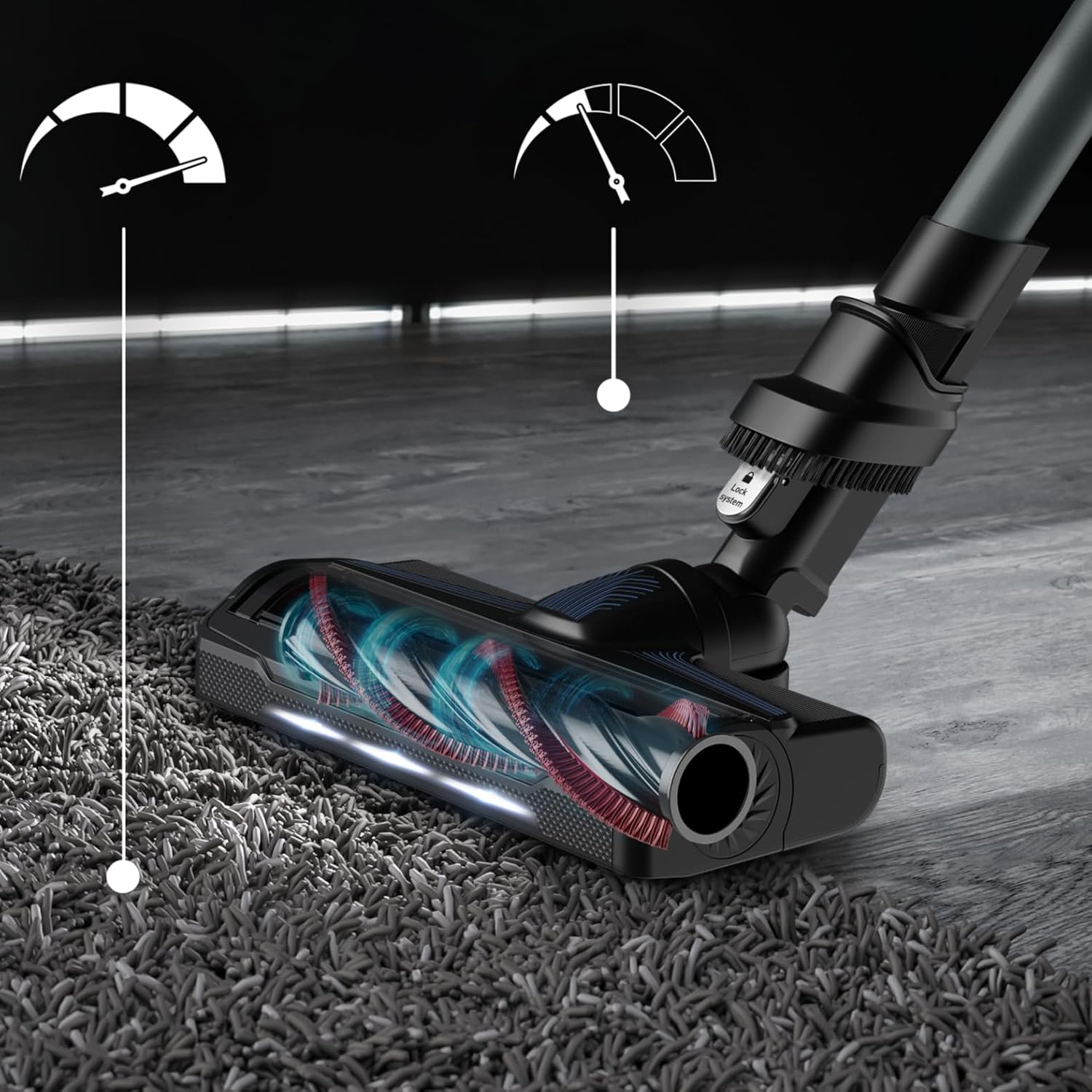 TEFAL Vacuum Cleaner | TY20C7 X-force Flex Aqua | Cordless operating | 250 W | Black/Blue - Image 8