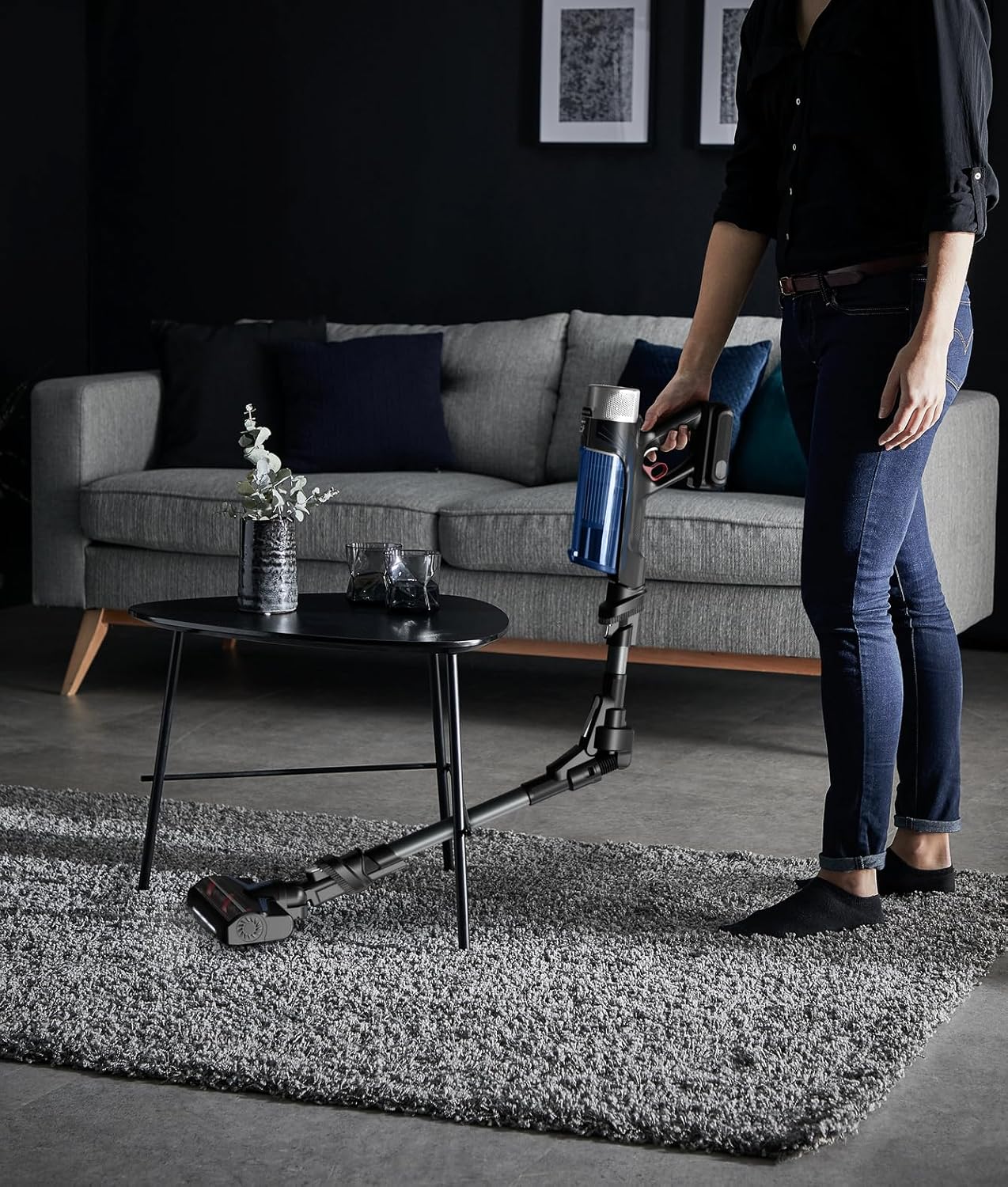 TEFAL Vacuum Cleaner | TY20C7 X-force Flex Aqua | Cordless operating | 250 W | Black/Blue - Image 9