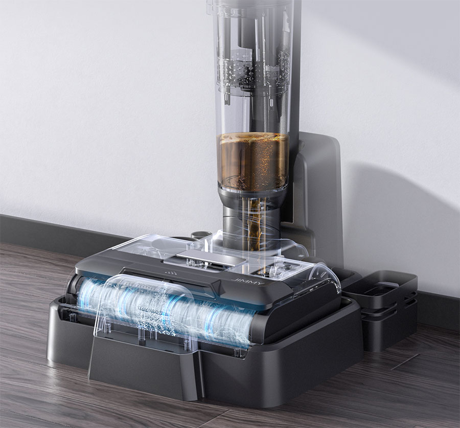 Jimmy | Vacuum cleaner and washer | HW9 | Cordless operating | Handstick/Handheld | Washing function | 300 W | 25.2 V | Operating time (max) 30 min | Black | Warranty 24 month(s) - Image 7