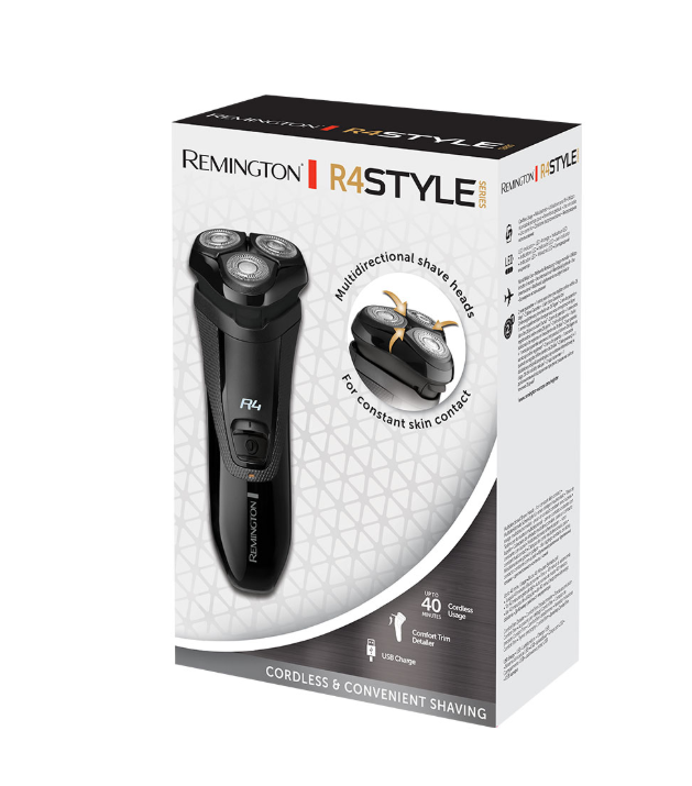 Remington Shaver | R3600 R4 Style Series | Operating time (max) 40 min | Black - Image 5