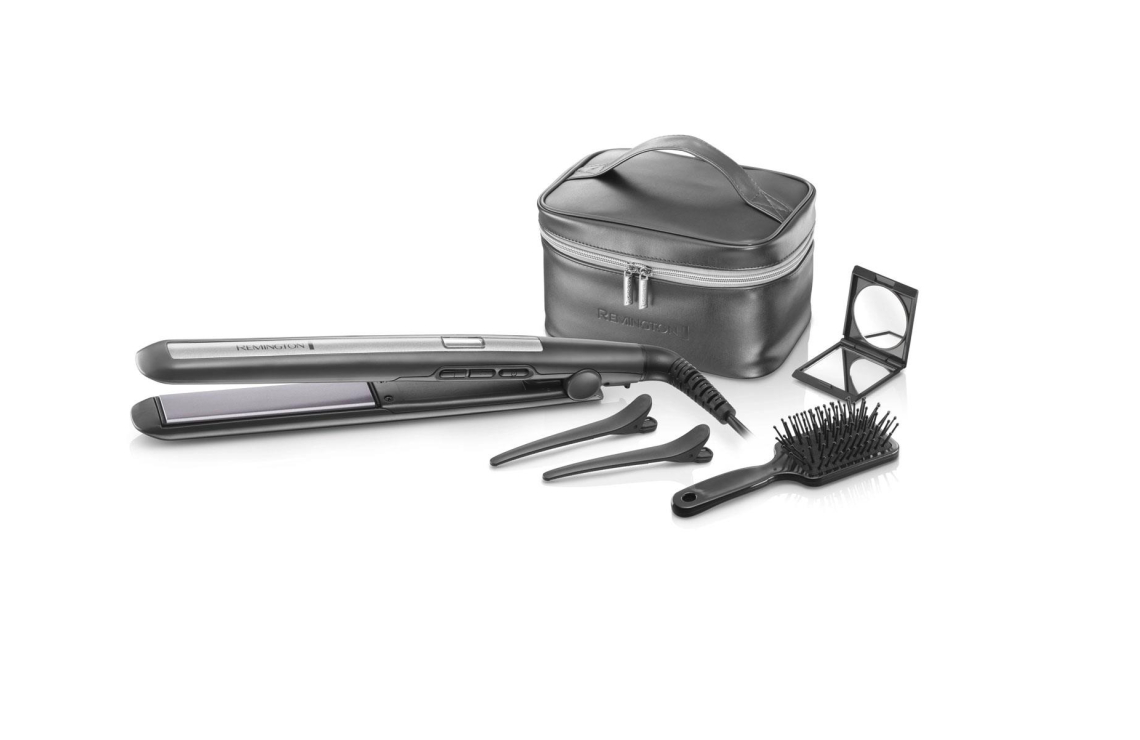 Remington Hair Straightener | S5506GP Pro-Ceramic Titanium | Ceramic heating system | Display Digital display | Temperature (min) 150 °C | Temperature (max) 230 °C | Dark Grey - Image 2