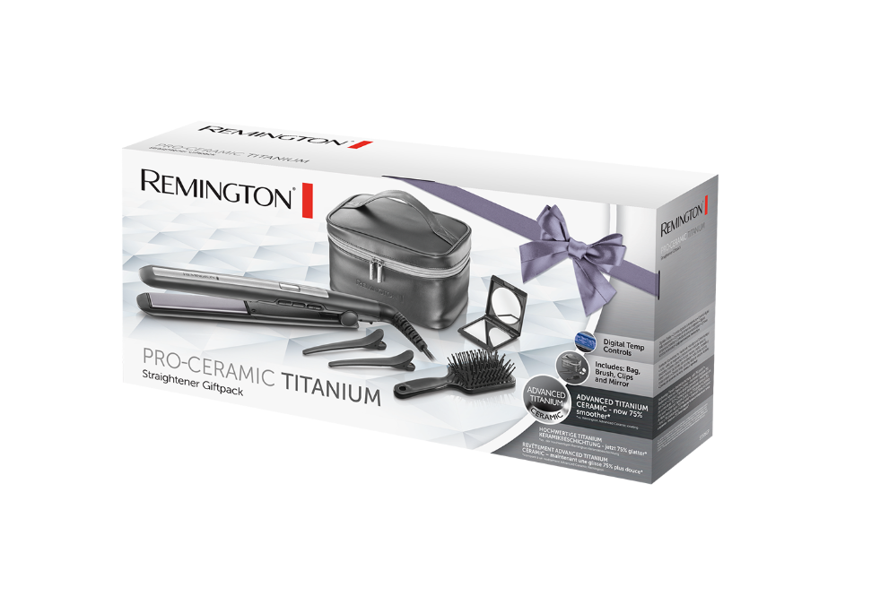 Remington Hair Straightener | S5506GP Pro-Ceramic Titanium | Ceramic heating system | Display Digital display | Temperature (min) 150 °C | Temperature (max) 230 °C | Dark Grey - Image 3