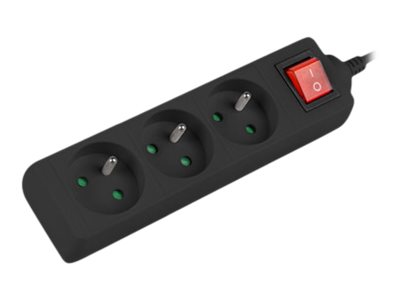 Lanberg Cable Power Strip, 3X French Outlets with Switch, Quality-Grade Copper, 3 m | PS1-03E-0300-BK - Image 6