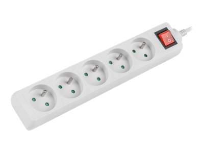 Lanberg Cable Power Strip, 5X French Outlets with Switch, Quality-Grade Copper, 3 m | PS1-05E-0300-W - Image 7