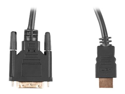 Lanberg HDMI to DVI-D Cable Dual Link with Gold-Plated 4K Connectors | CA-HDDV-20CU-0018-BK | HDMI to DVI-D | 1.8 m - Image 4