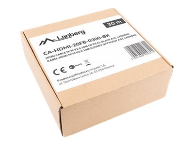 Lanberg HDMI V2.0 Cable | CA-HDMI-20FB-0300-BK | HDMI to HDMI | 30 m - Image 5