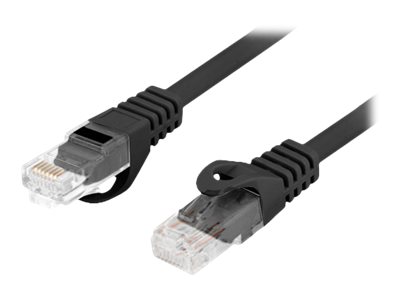 Lanberg | Patchcord Cat.6 UTP LSZH CU | PCU6-10CU-0050-BK | 0.5 m | Black - Image 2