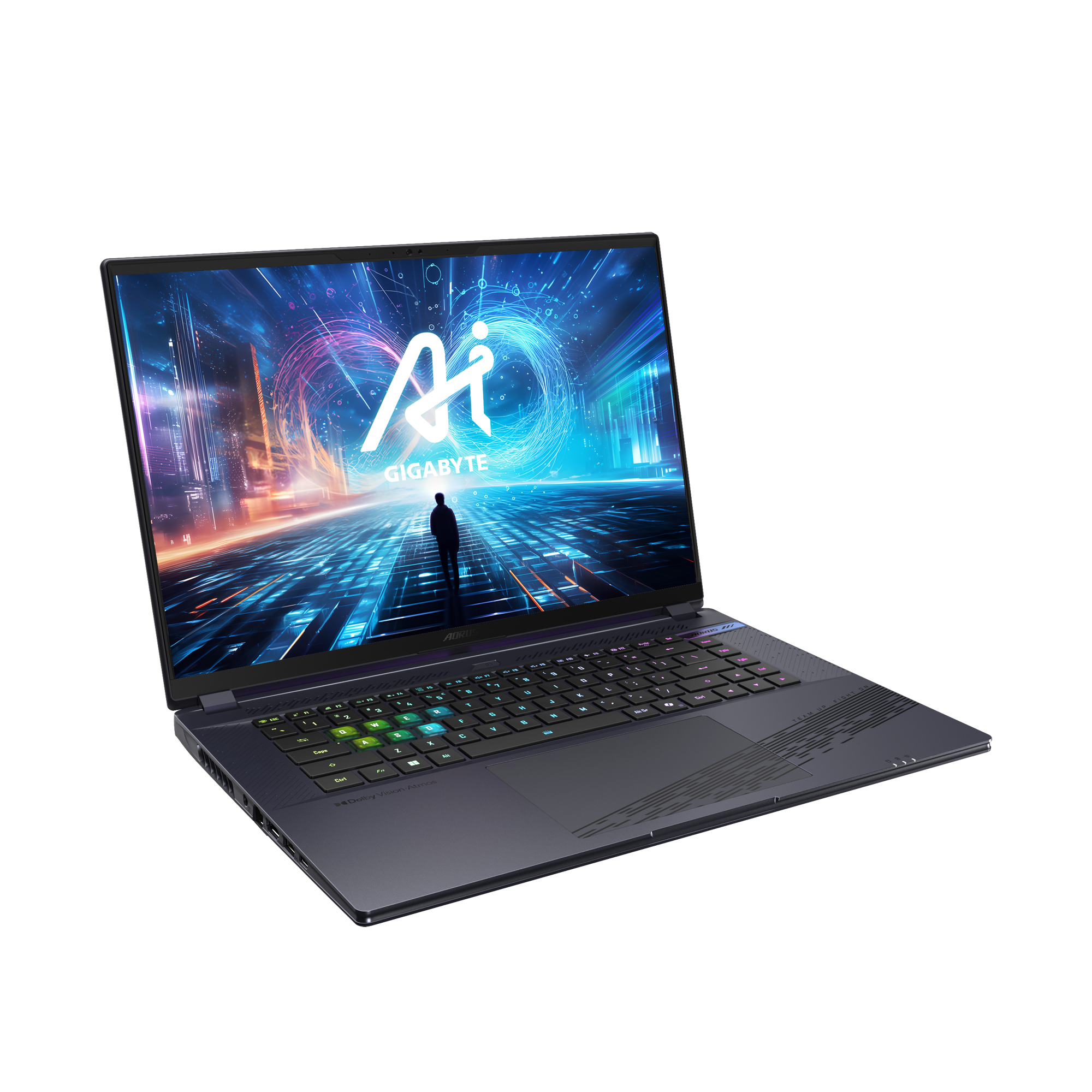Gigabyte | AORUS 16X ASG ASG-53EEC54SH | Gray | 16 " | 2560 x 1600 pixels | Intel Core i7 | i7-14650HX | 16 GB | DDR5 | Solid-state drive capacity 1000 GB | NVIDIA GeForce RTX 4070 | GDDR6 | 8 GB | Windows 11 Home | Bluetooth version 5.4 | Keyboard language English | Keyboard backlit | Warranty 24 month(s) - Image 2