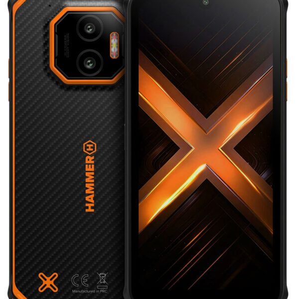 Hammer Energy X2 | Orange | 6.1 " | IPS | 1560 x 720 pixels | Mediatek | Internal RAM 6 GB | 128 GB | Dual SIM | 4G | Main camera resolution 50 MP | Android | 15 | 5000 mAh