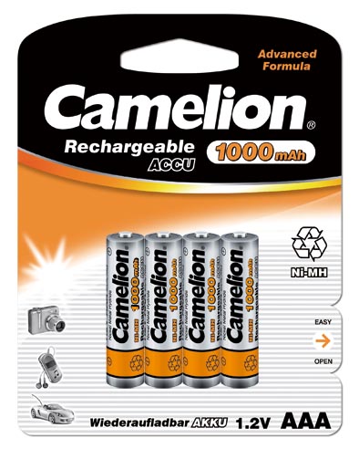 Camelion | AAA/HR03 | 1000 mAh | Rechargeable Batteries Ni-MH | 4 pc(s)