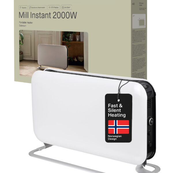 Mill | Heater | SG2000LED | Convection Heater | 2000 W | Number of power levels 3 | Suitable for rooms up to 5-20 m² | White
