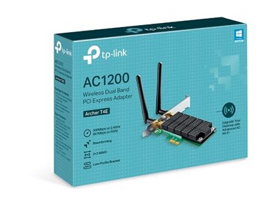 TP-LINK Archer T4E Dual Band PCI Express Adapter 2.4GHz/5GHz, 802.11ac, 300+867 Mbps, 2xDetachable antennas - Image 10