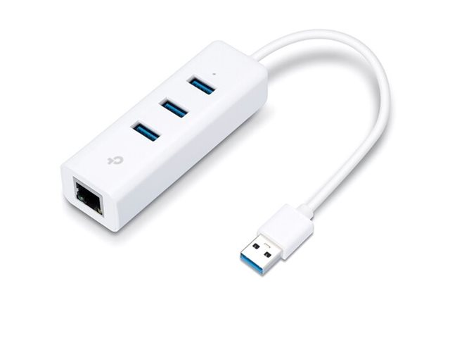 TP-LINK | USB 3.0 3-Port Hub & Gigabit Ethernet Adapter 2 in 1 USB Adapter | UE330 - Image 7