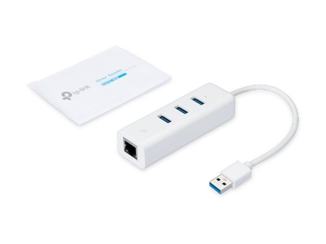 TP-LINK | USB 3.0 3-Port Hub & Gigabit Ethernet Adapter 2 in 1 USB Adapter | UE330 - Image 10