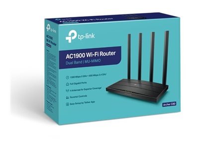 AC1900 Wireless MU-MIMO Wi-Fi 5 Router | Archer C80 | 802.11ac | 1300+600 Mbit/s | 10/100/1000 Mbit/s | Ethernet LAN (RJ-45) ports 4 | Mesh Support No | MU-MiMO Yes | No mobile broadband | Antenna type 4xFixed - Image 10