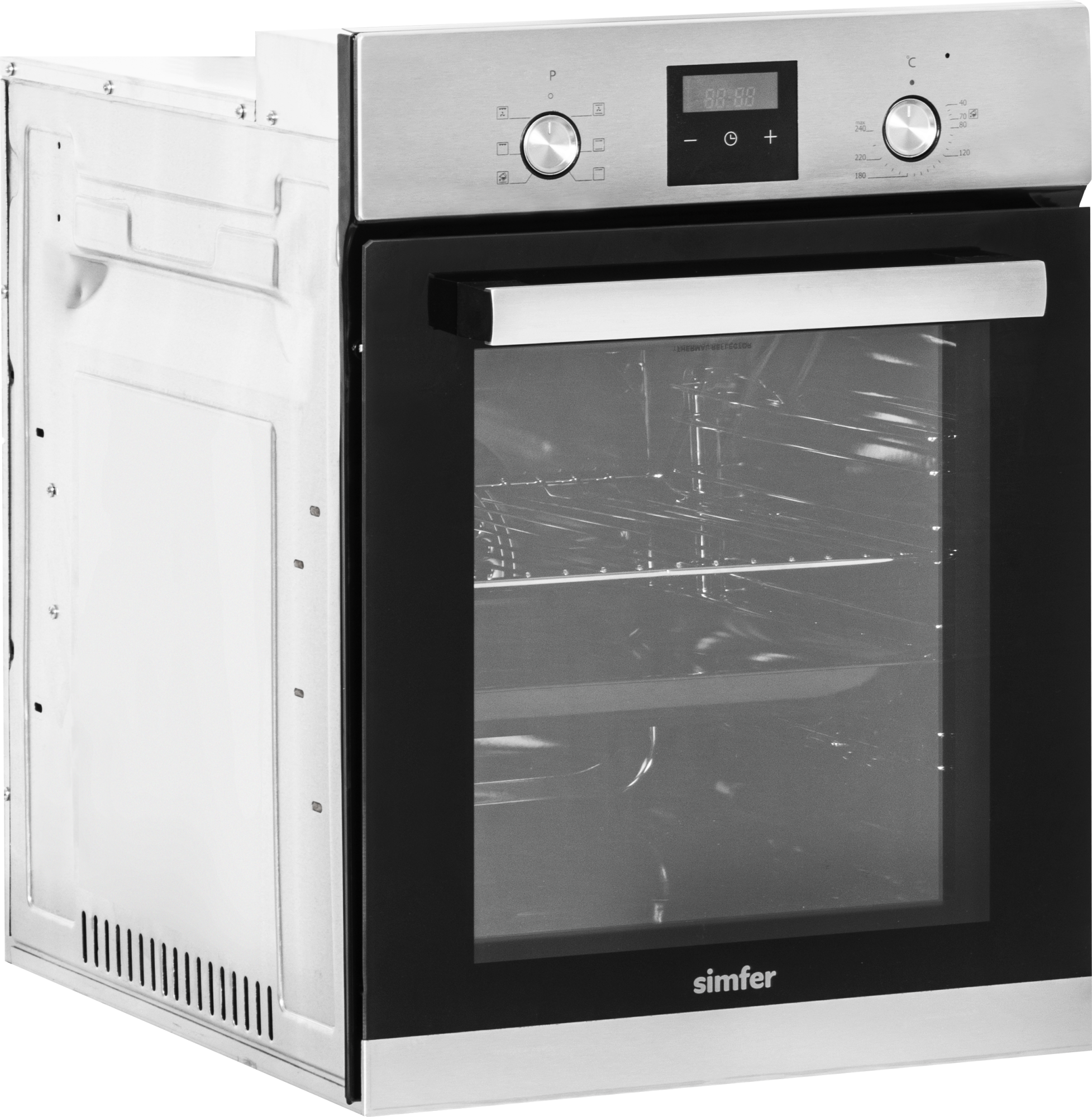 Simfer Oven | 4207BERIM.1 | 47 L | Multifunctional | Manual | Pop-up knobs | Height 54.1 cm | Width 45 cm | Stainless Steel - Image 4