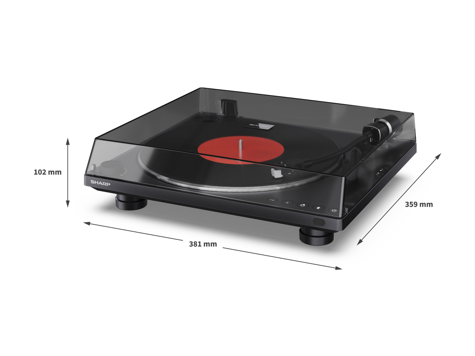 Sharp Automatic Turntable | RP-TT100 | Bluetooth Out | USB port - Image 4