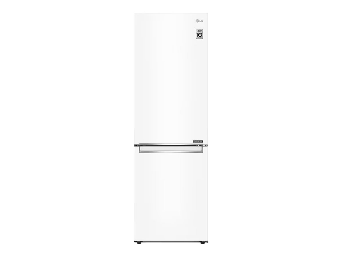 LG | Refrigerator | GBB61SWJMN | Energy efficiency class E | Free standing | Combi | Height 186 cm | No Frost system | Fridge net capacity 234 L | Freezer net capacity 107 L | Display | 36 dB | White - Image 2